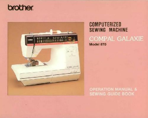 brother vx710 instruction manual