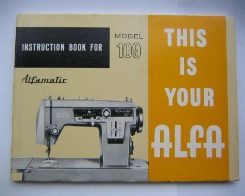 ALFA brand sewing machine with manual table