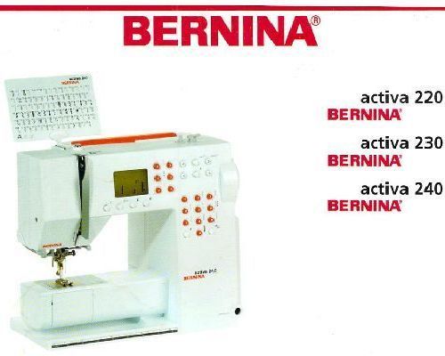 Bernina Activa 220 230 & 240 manual