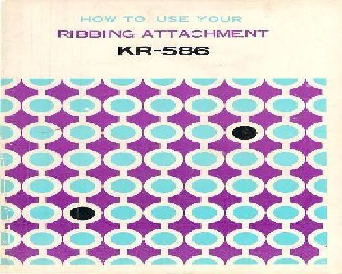 Brother Ribbing Attachment KR-586 manual