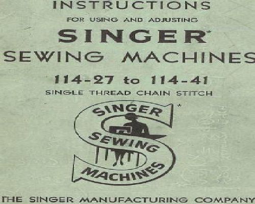 Singer 114-27 to 114-41 manual