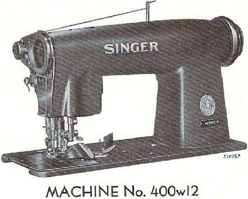 Singer 400w12 manual