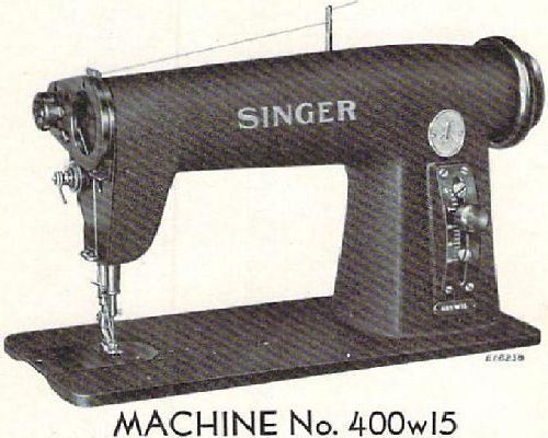 Singer 400w15 manual