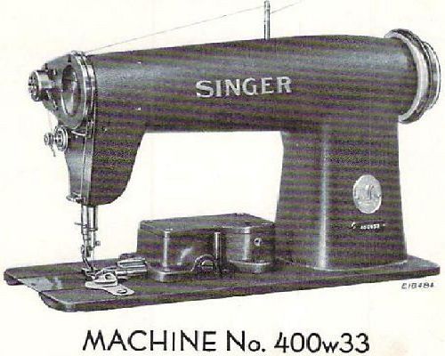 Singer 400w33 manual